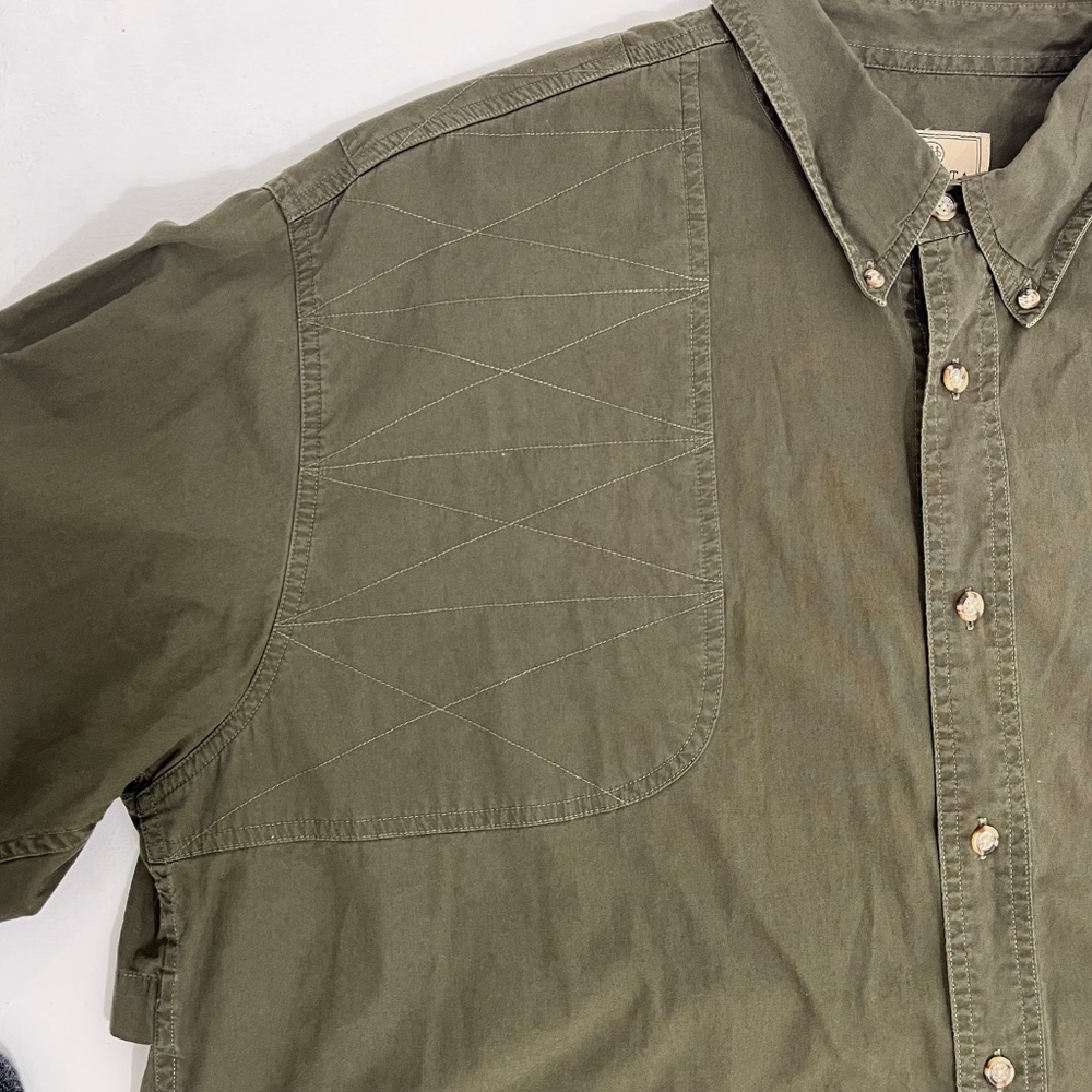 Beretta Men's XXL Shooting Shirt Vented Long Sleeve 100% Cotton Button Up Casual - Picture 7 of 16